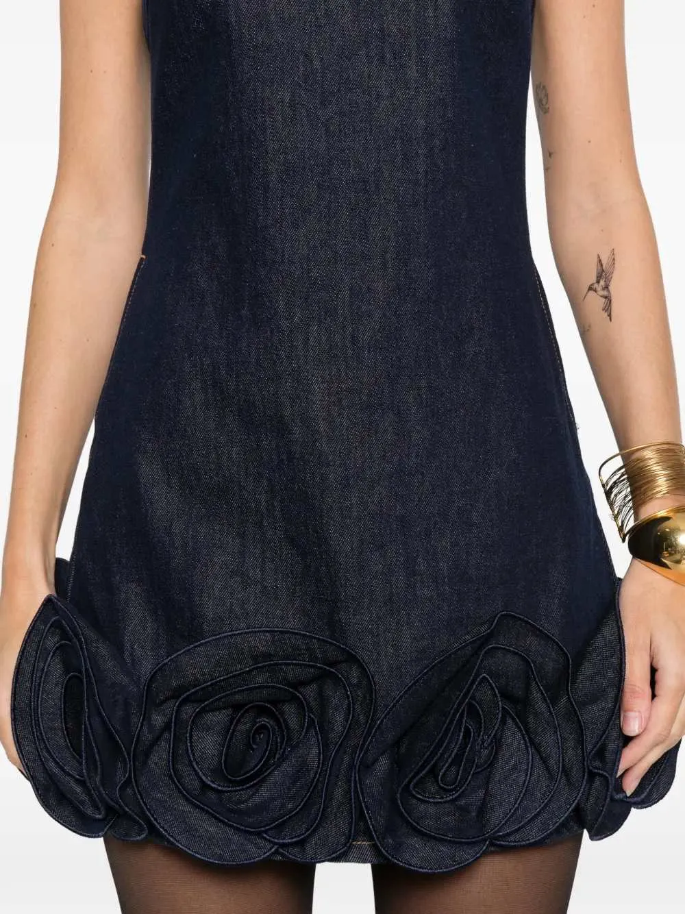 Short Dress With Floral Appliqué sold by Wanan Luxury product image thumbnail 5