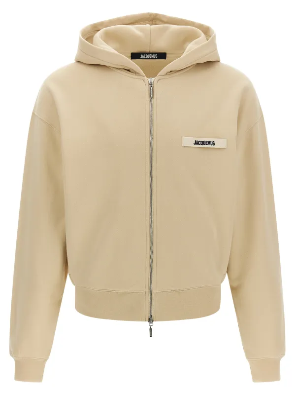 Le Hoodie Grip Gros Grain Sweatshirt Beige sold by Wanan Luxury