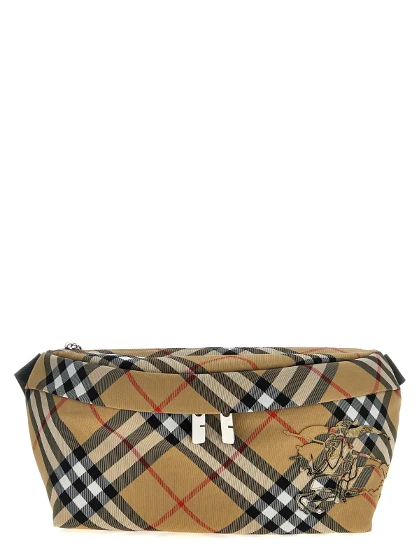 Check Waist Bag Crossbody Bags Beige made by Burberry