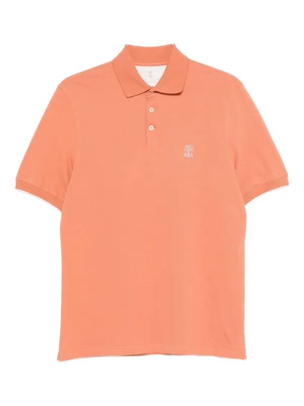 Logo Cotton Polo Shirt made by Brunello Cucinelli