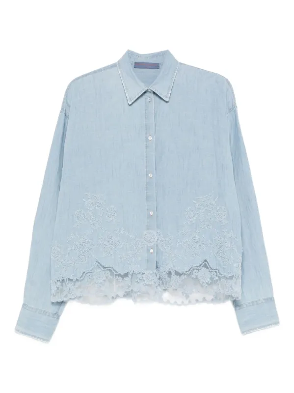 Cotton And Linen Embroidered Shirt sold by Wanan Luxury