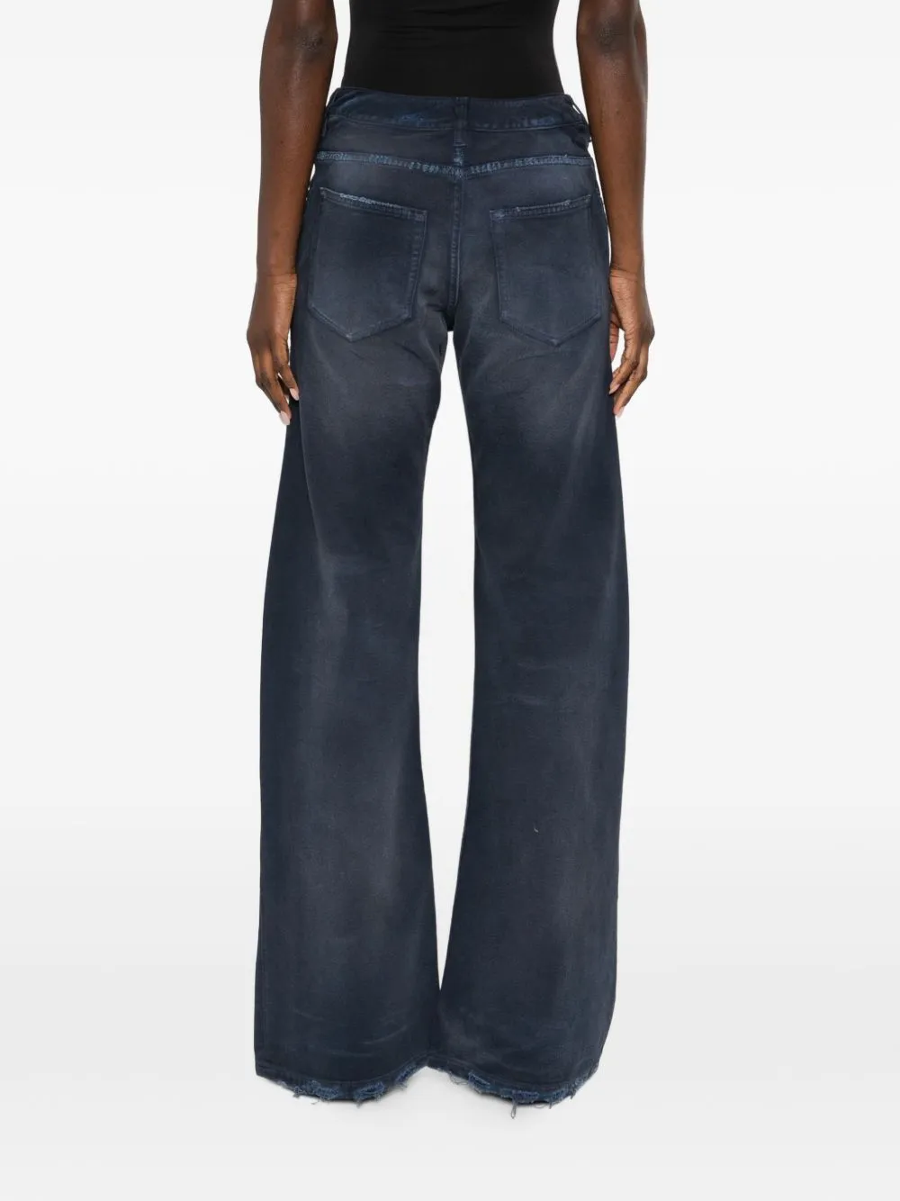 Curved Denim Jeans sold by Wanan Luxury product image thumbnail 3