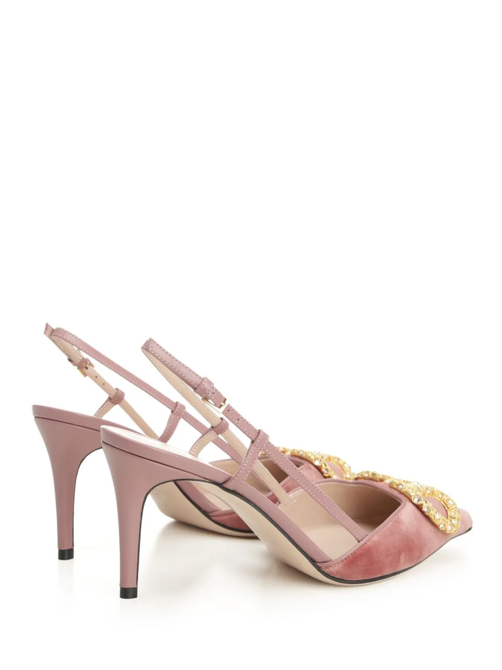 Vlogo 80 Slingback In Velvet Pumps Rose sold by Wanan Luxury product image thumbnail 3