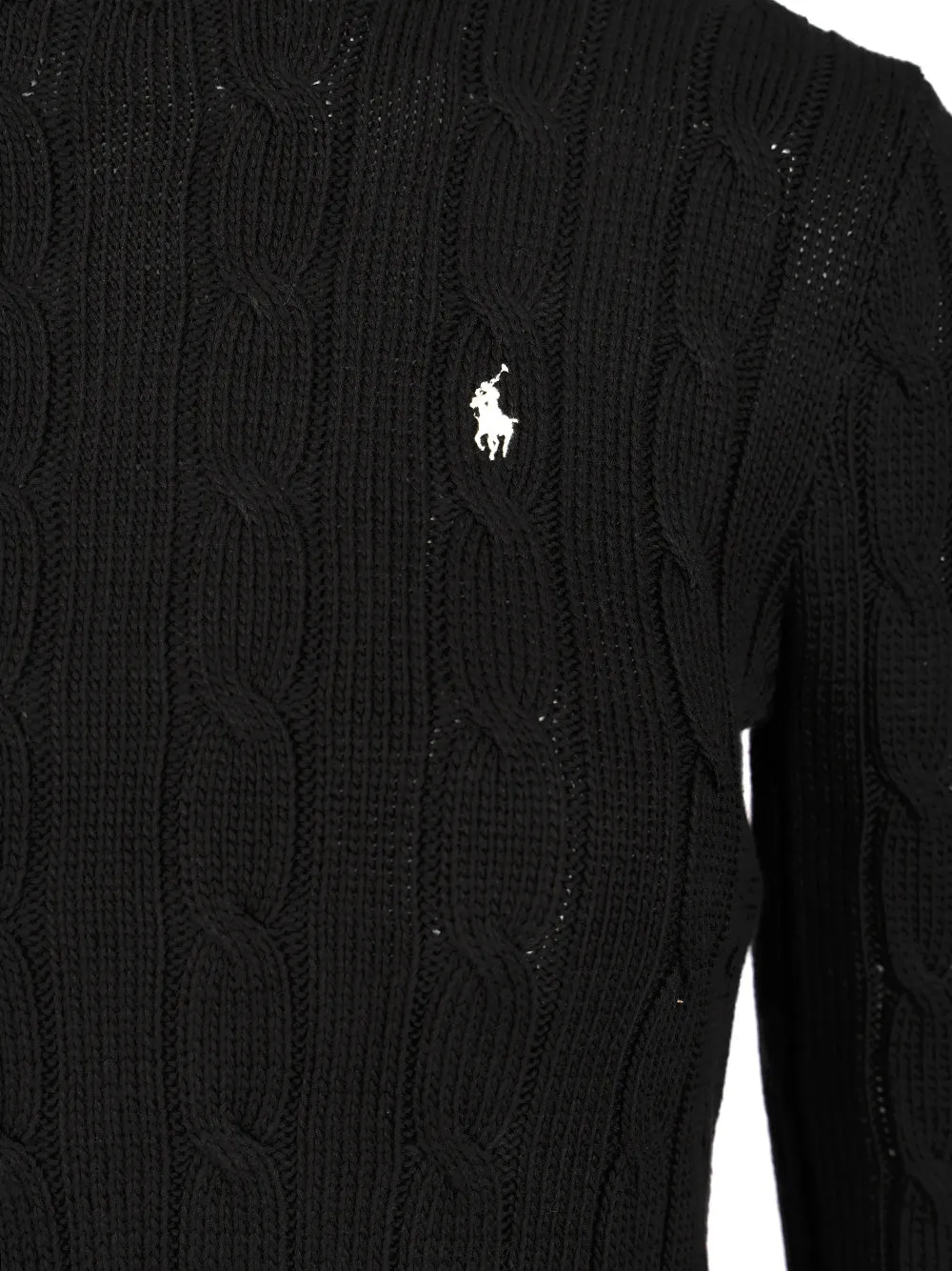 Cable Knit Crew Neck Sweater Knitwear Black sold by Wanan Luxury product image thumbnail 4