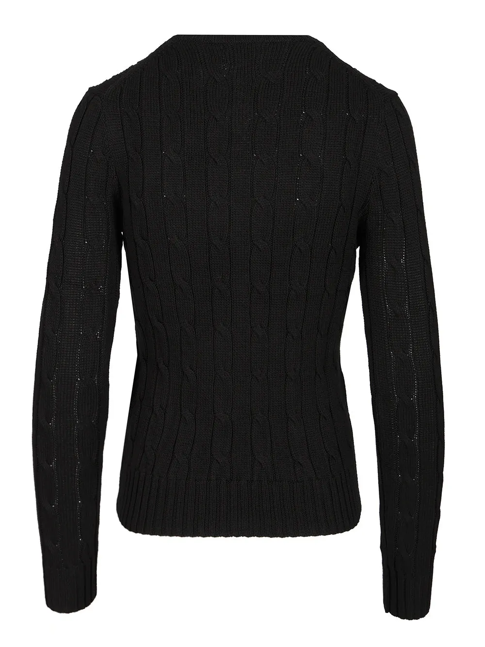 Cable Knit Crew Neck Sweater Knitwear Black sold by Wanan Luxury product image thumbnail 2