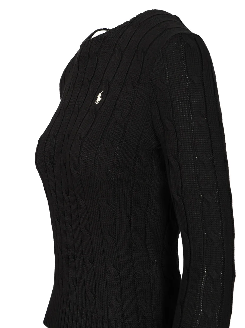 Cable Knit Crew Neck Sweater Knitwear Black sold by Wanan Luxury product image thumbnail 3