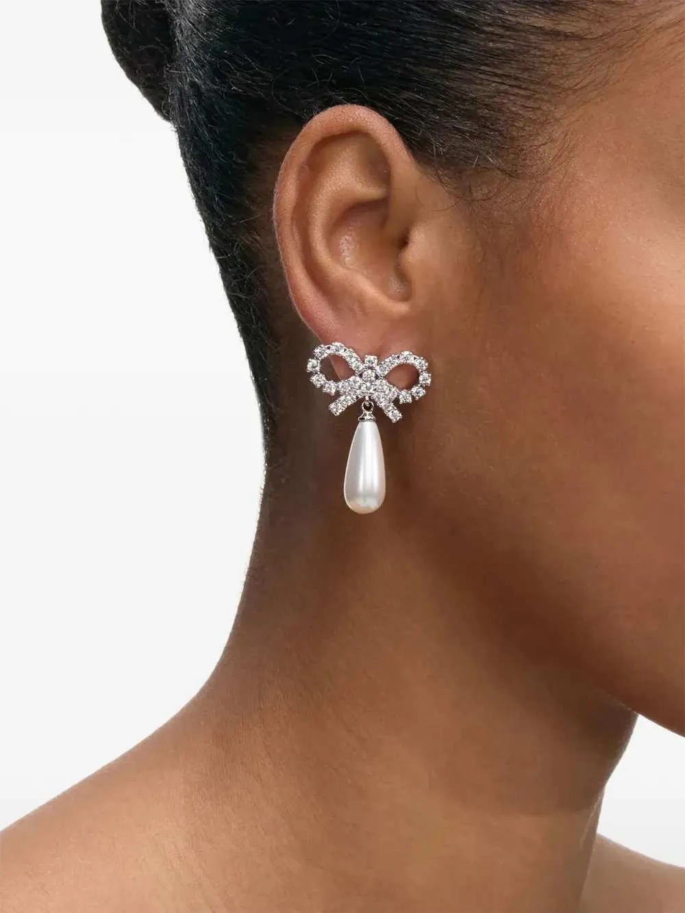 Bow And Pearl Earrings sold by Wanan Luxury product image thumbnail 3