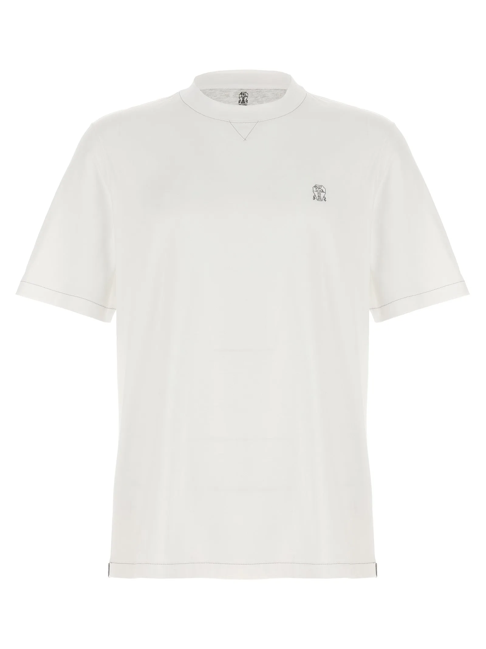 Logo Embroidery T-Shirt White sold by Wanan Luxury