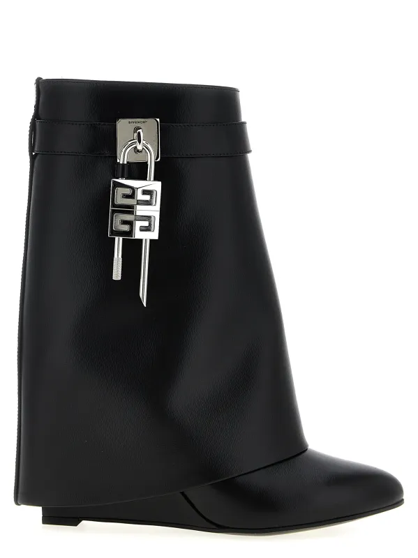 Shark Lock Boots And Ankle Boots Black sold by Wanan Luxury