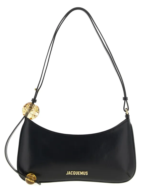 Le Bisou Perle Shoulder Bags Black made by Jacquemus