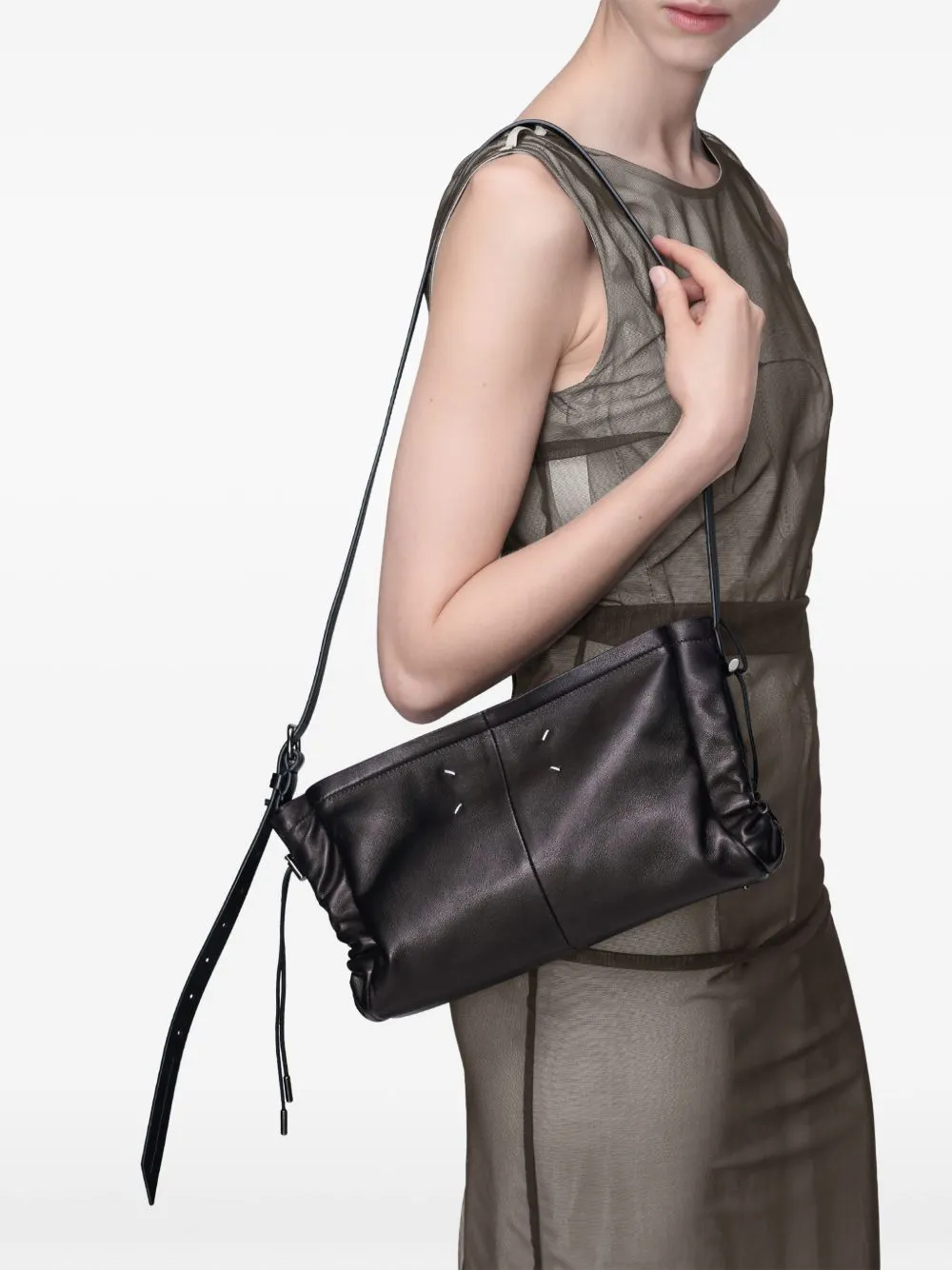 Baguette Leather Shoulder Bag sold by Wanan Luxury product image thumbnail 4