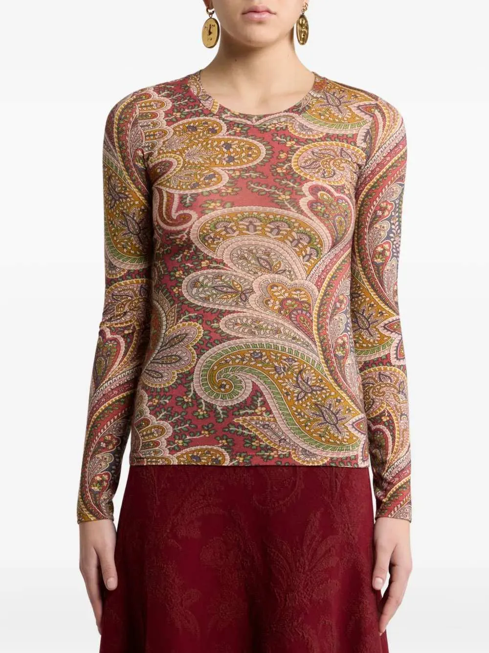 Paisley Print Top sold by Wanan Luxury product image thumbnail 2