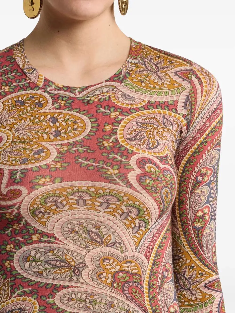 Paisley Print Top sold by Wanan Luxury product image thumbnail 4