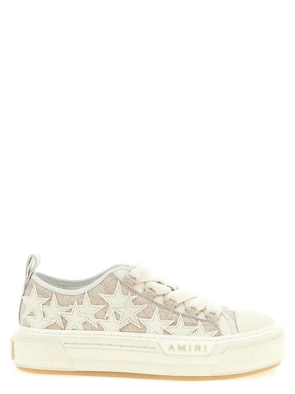 Ma Quad Stars Court Low Sneakers Beige made by AMIRI