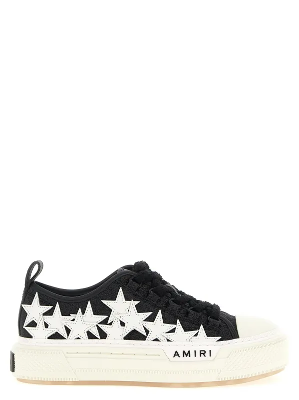 Glitter Stars Court Low Sneakers White/Black sold by Wanan Luxury