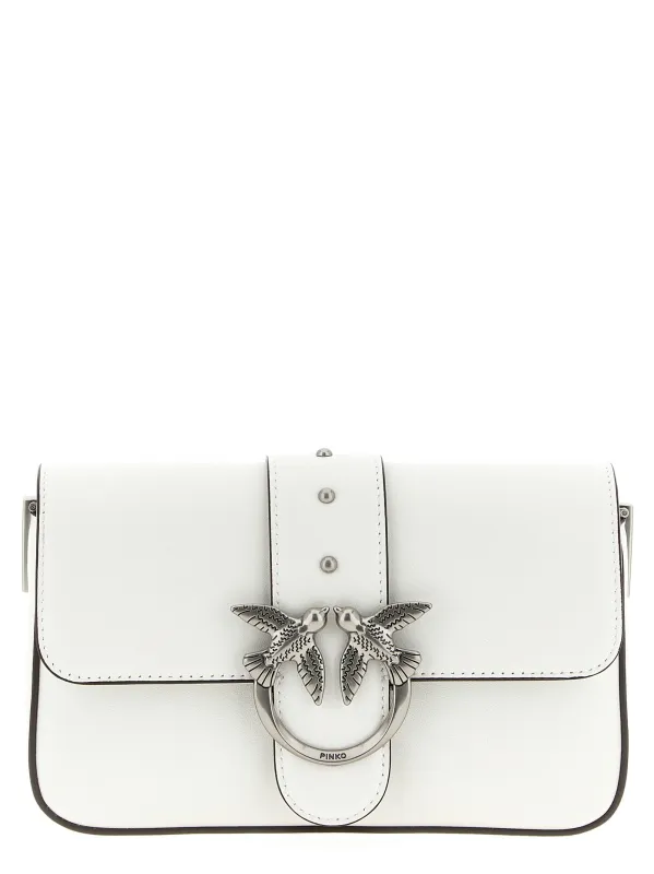 Mini Love Slouchy Shoulder Bags White sold by Wanan Luxury