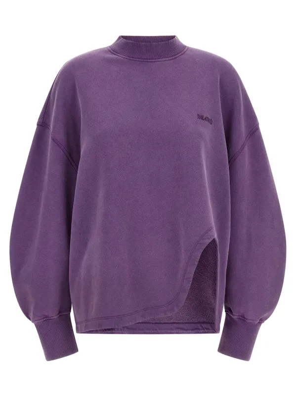 Shaped Slit Sweatshirt Purple sold by Wanan Luxury