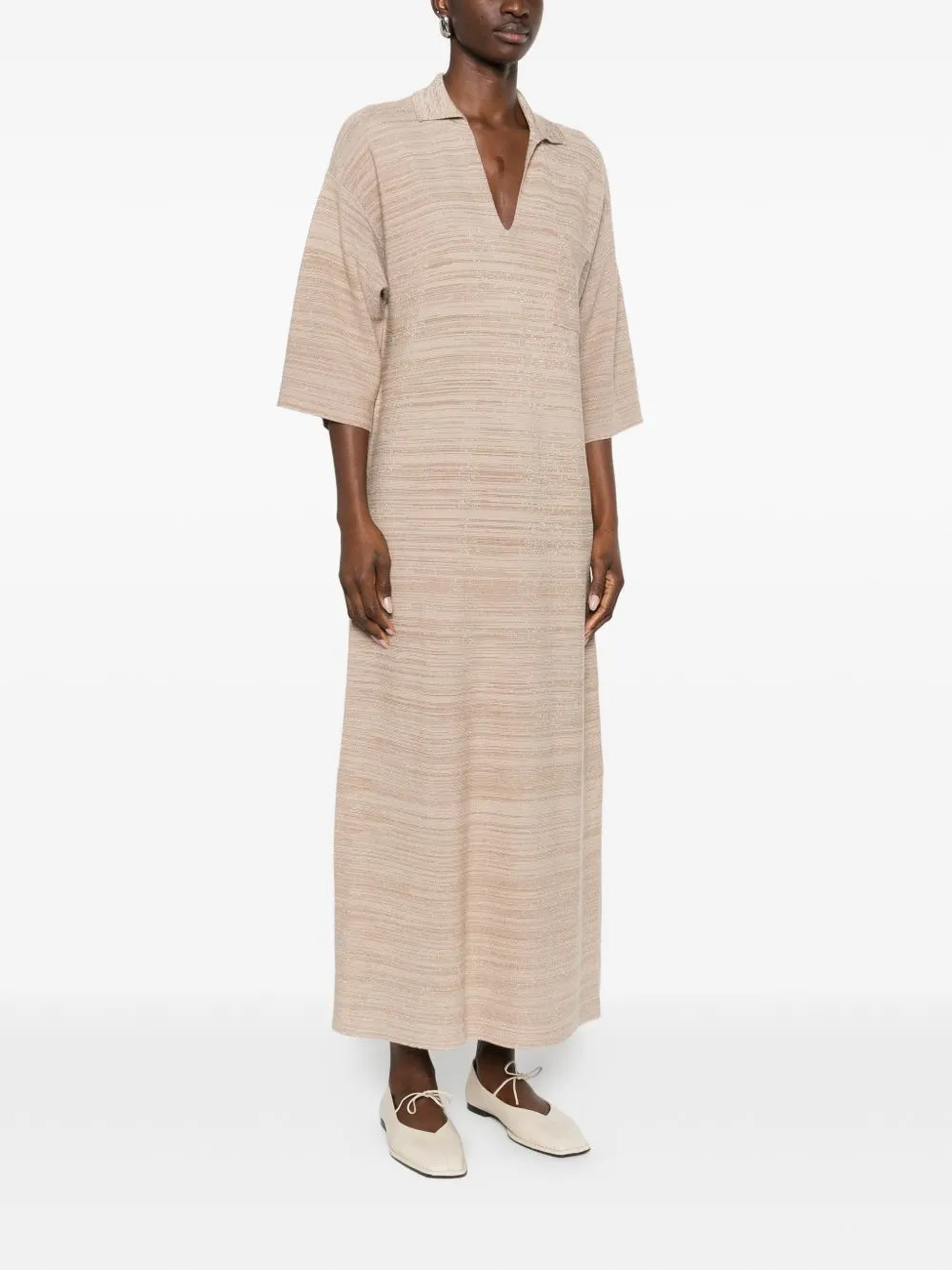 Wool And Cotton Shirtdress sold by Wanan Luxury product image thumbnail 2