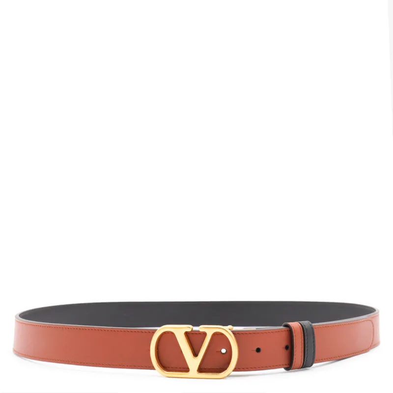 Belts Black-Cognac-Gold sold by Wanan Luxury