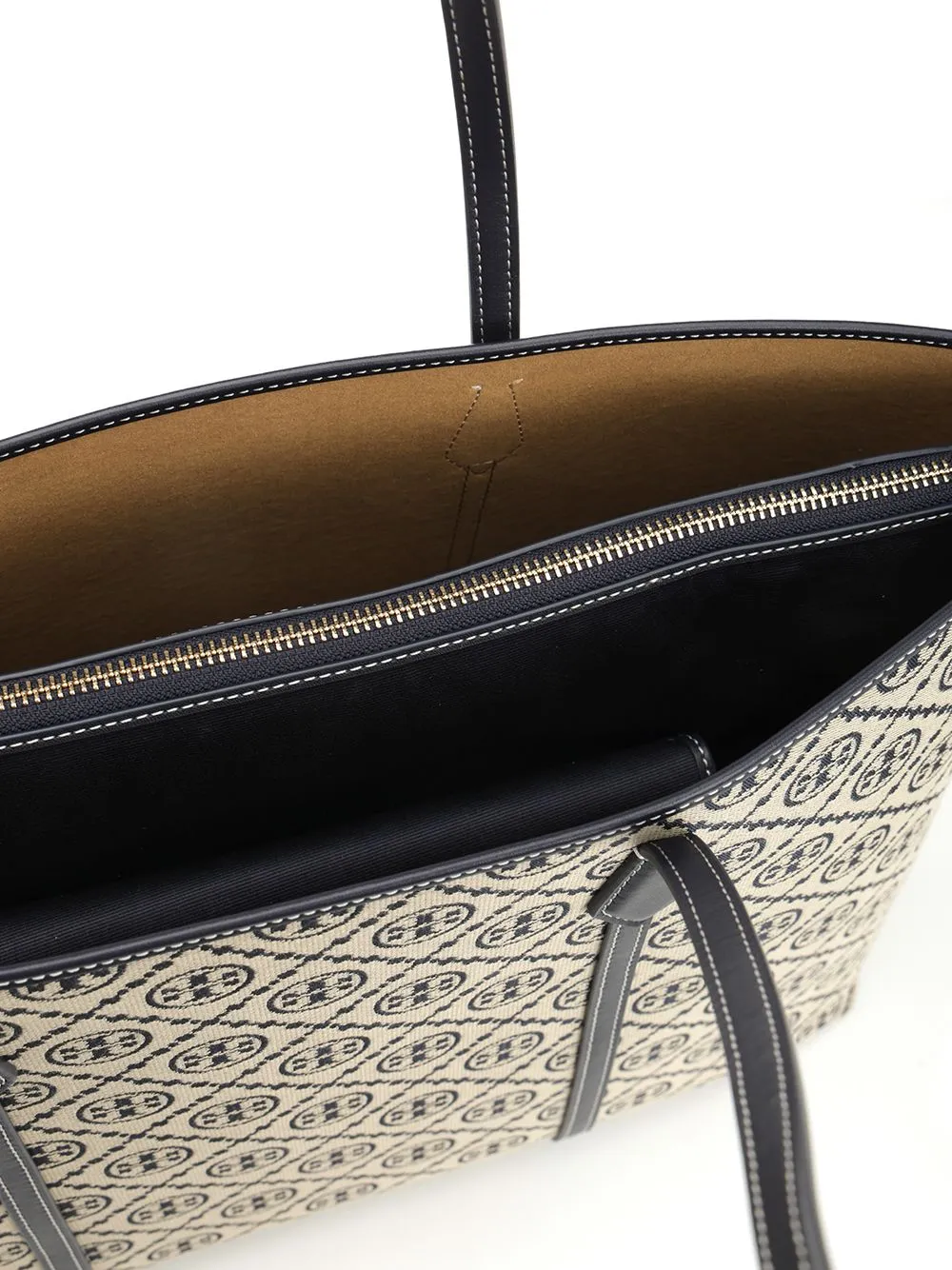 T Monogram Zip Tote Shoulder Bags Blue sold by Wanan Luxury product image thumbnail 4