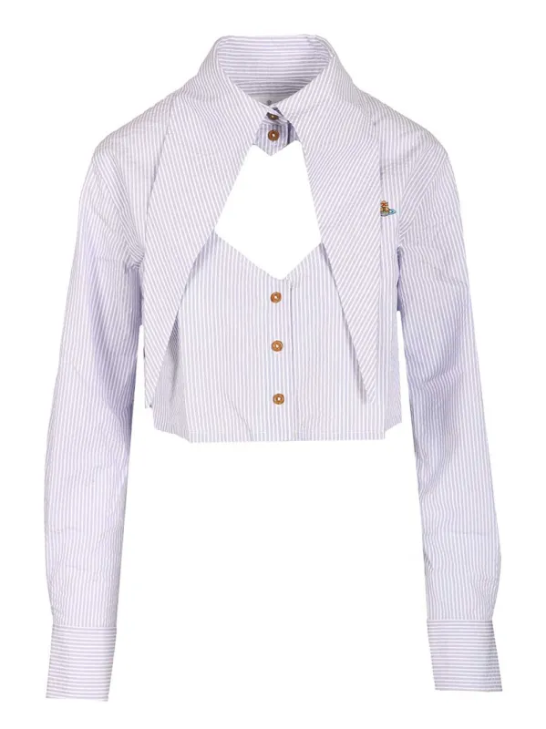 Shirt With Heart Cutout Shirts White made by Vivienne Westwood