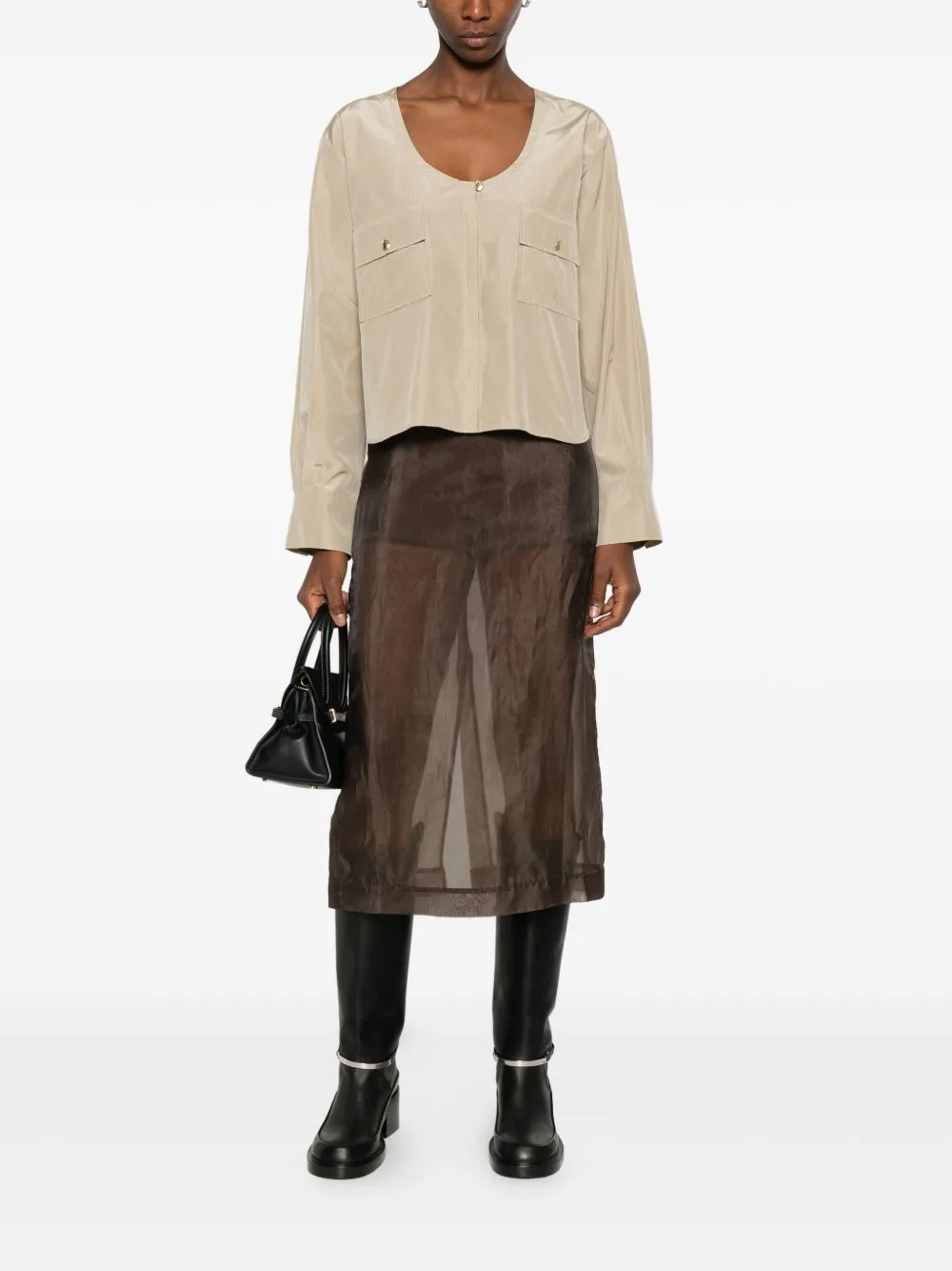 Cotton Blend Blouse sold by Wanan Luxury product image thumbnail 4