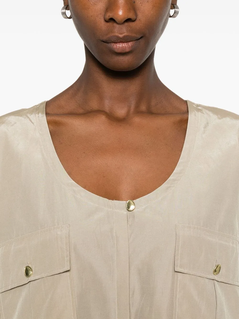 Cotton Blend Blouse sold by Wanan Luxury product image thumbnail 5