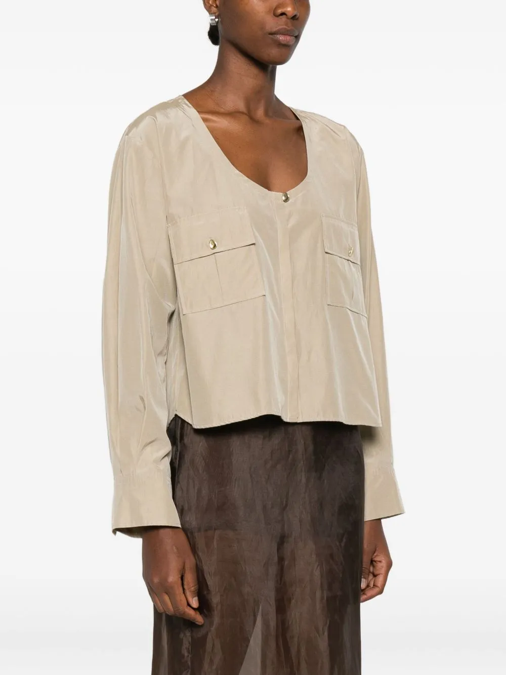 Cotton Blend Blouse sold by Wanan Luxury product image thumbnail 2