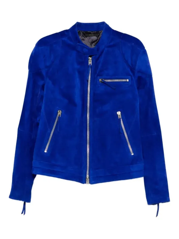 Suede Zip-Up Jacket sold by Wanan Luxury