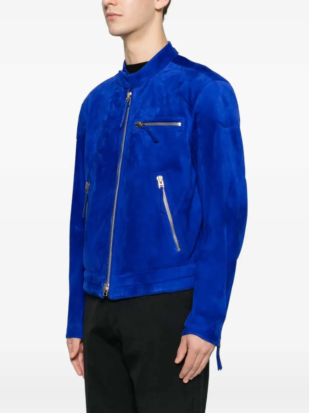 Suede Zip-Up Jacket sold by Wanan Luxury product image thumbnail 3
