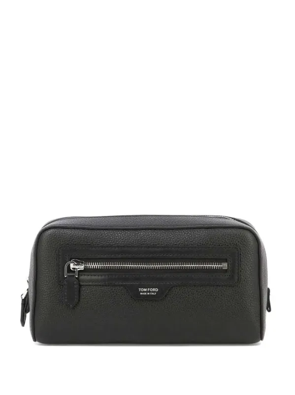 Toiletry Bag With Logo Appliqué sold by Wanan Luxury