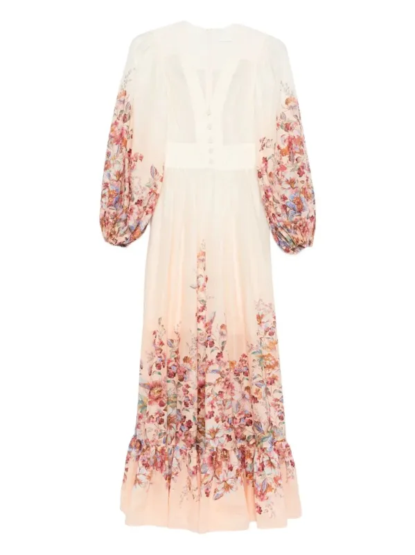 Awaken Plunge Maxi Dress With Separate Slip made by Zimmermann