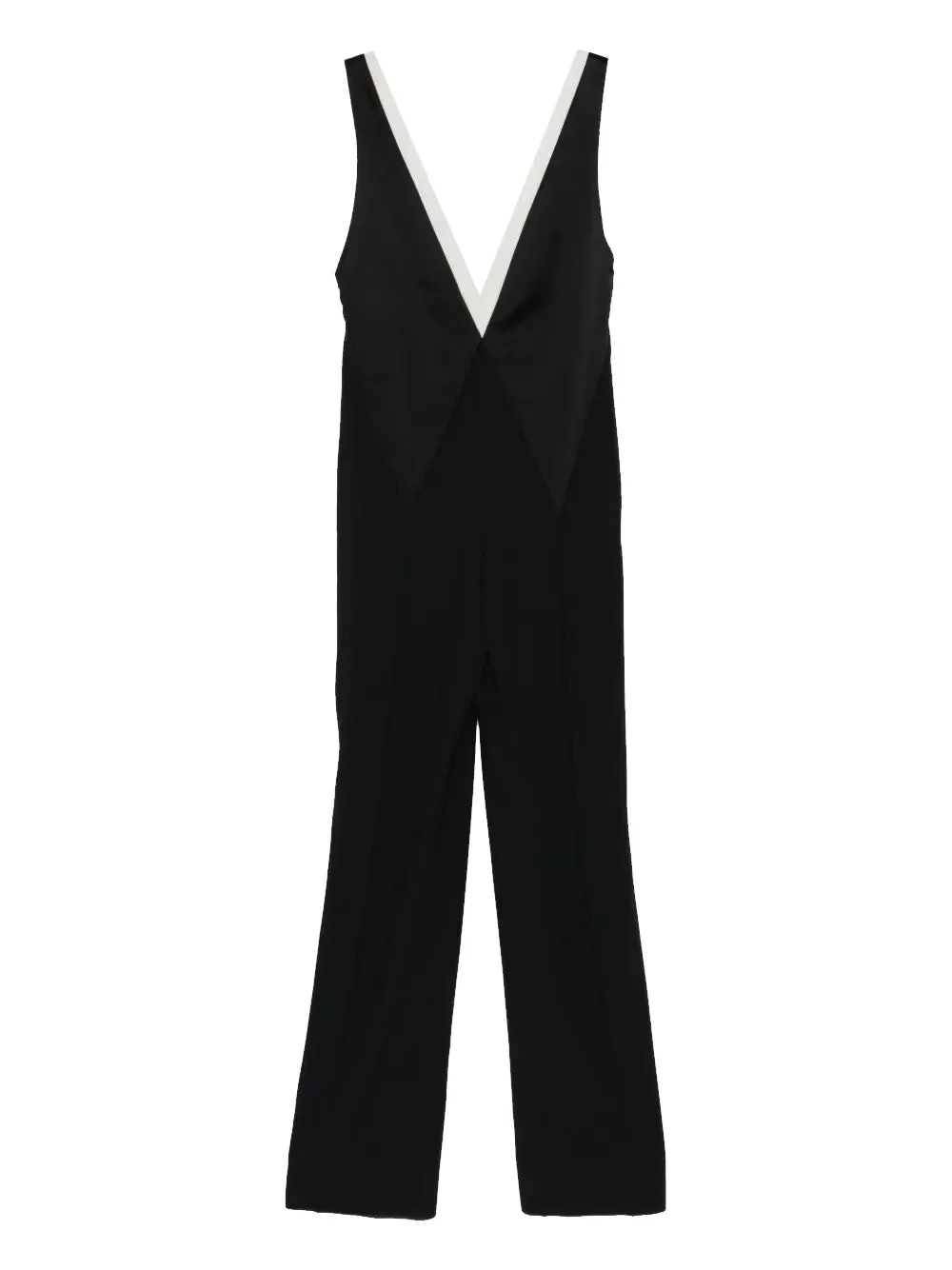 Contrast V-Neck Jumpsuit sold by Wanan Luxury