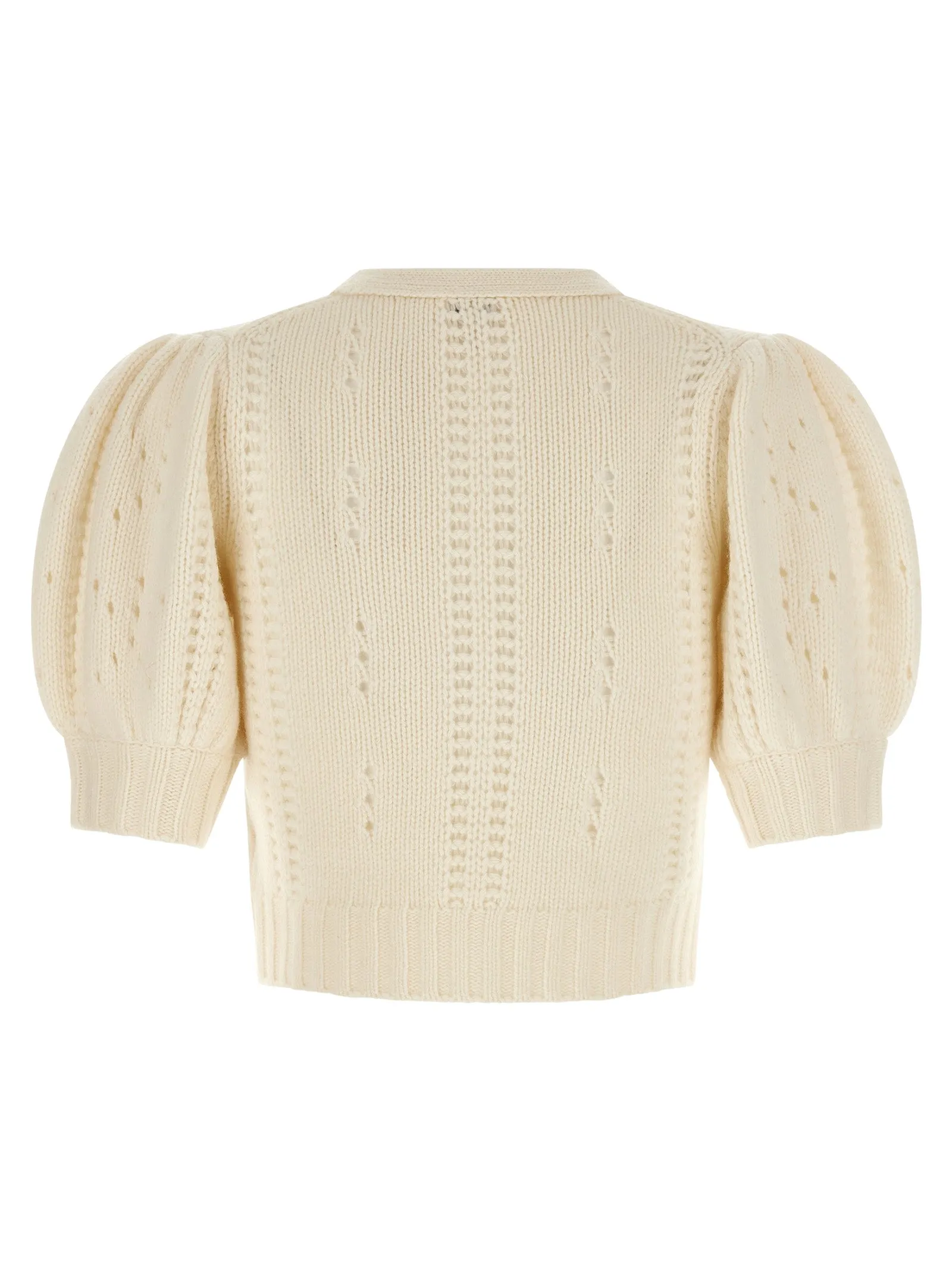 Jacquard Logo Cardigan Sweaters And Cardigans White sold by Wanan Luxury product image thumbnail 2