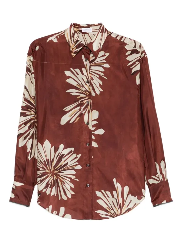 Printed Silk Shirt sold by Wanan Luxury