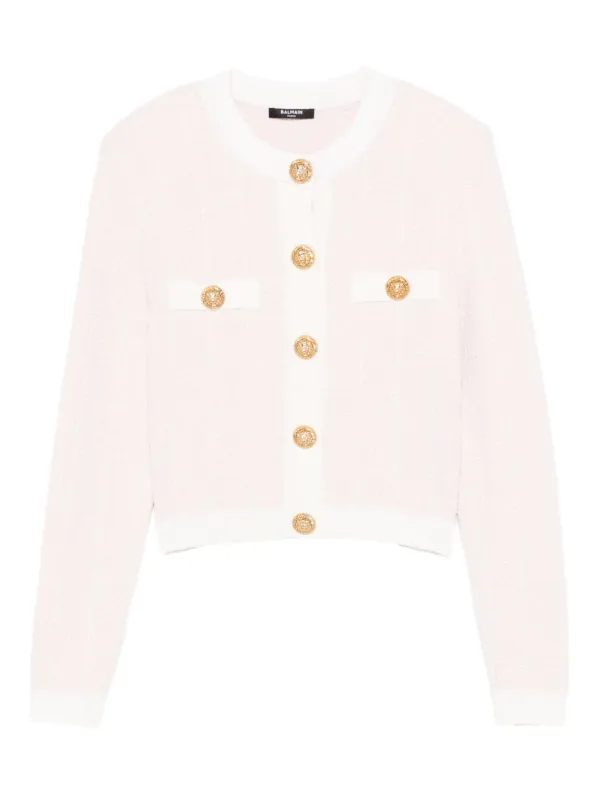 Tweed Cardigan made by Balmain