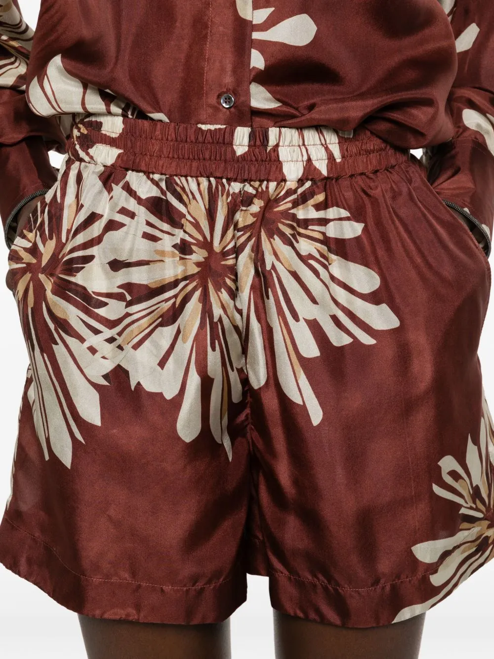 Printed Silk Shorts sold by Wanan Luxury product image thumbnail 5