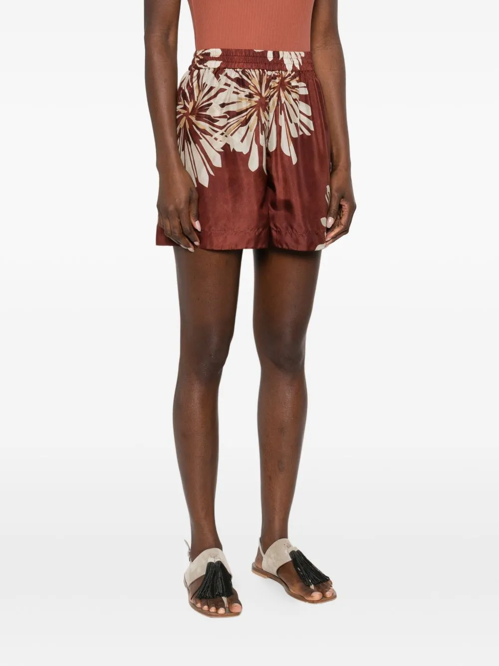 Printed Silk Shorts sold by Wanan Luxury product image thumbnail 3