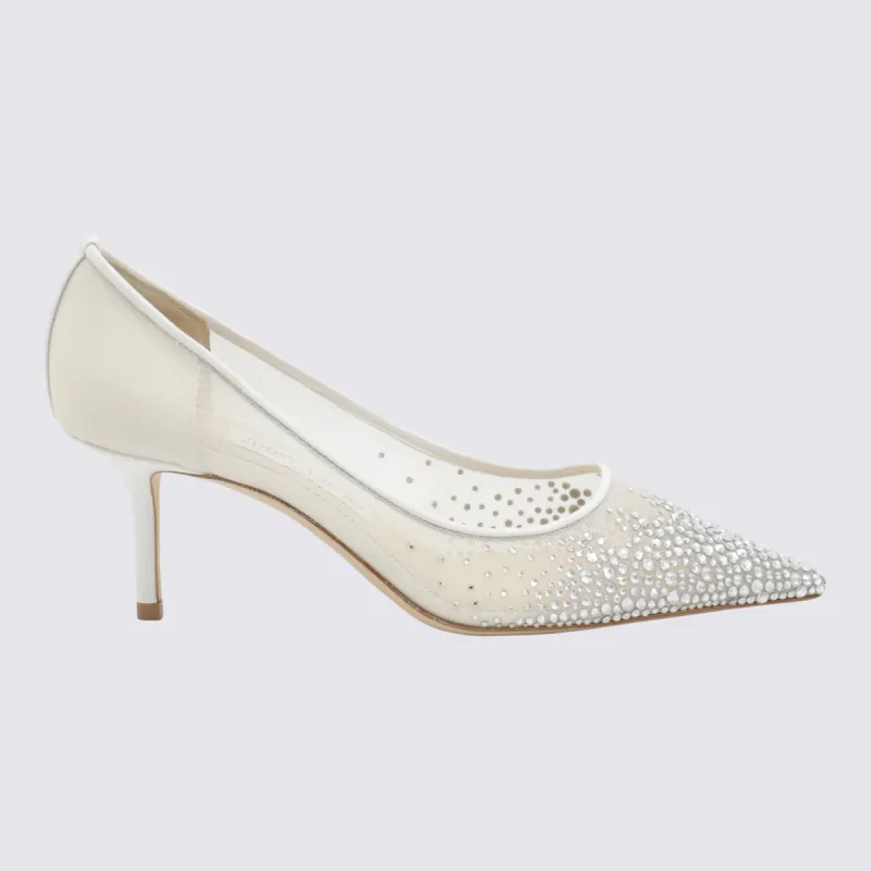 With Heel White/Crystal sold by Wanan Luxury