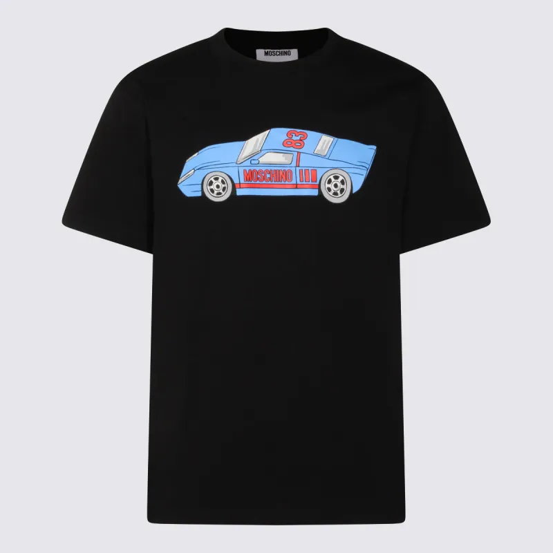 T-Shirts And Polos Blacks And Greys made by Moschino