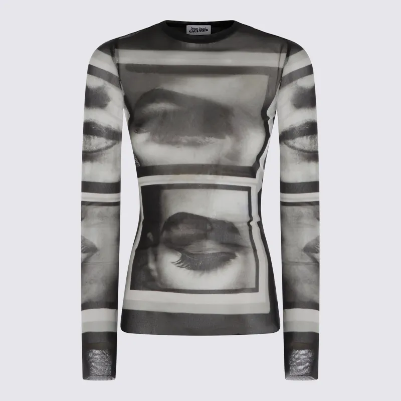 Top Black/Grey/White made by Jean Paul Gaultier