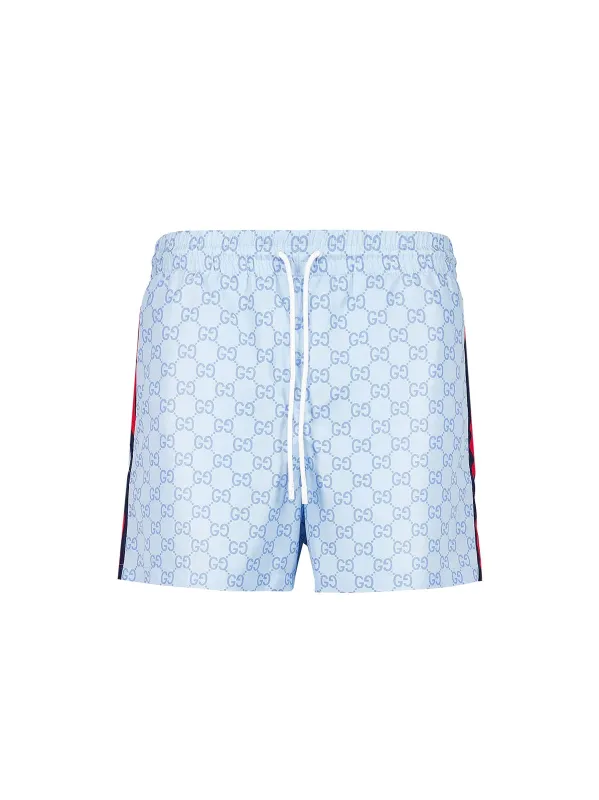 Gg Nylon Swim Trunks sold by Wanan Luxury
