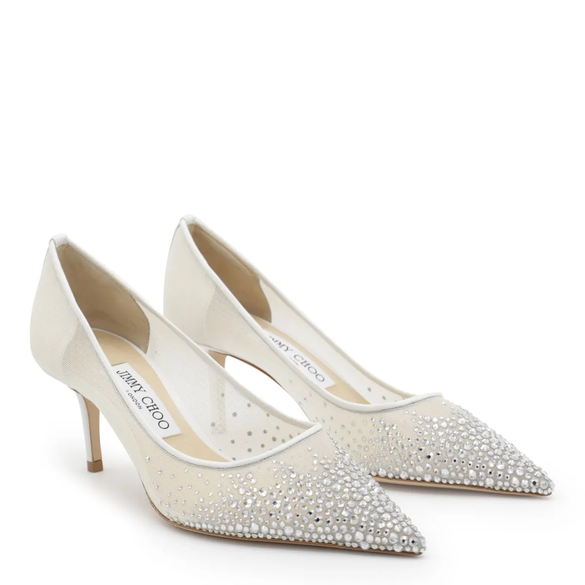 With Heel White/Crystal sold by Wanan Luxury product image thumbnail 2