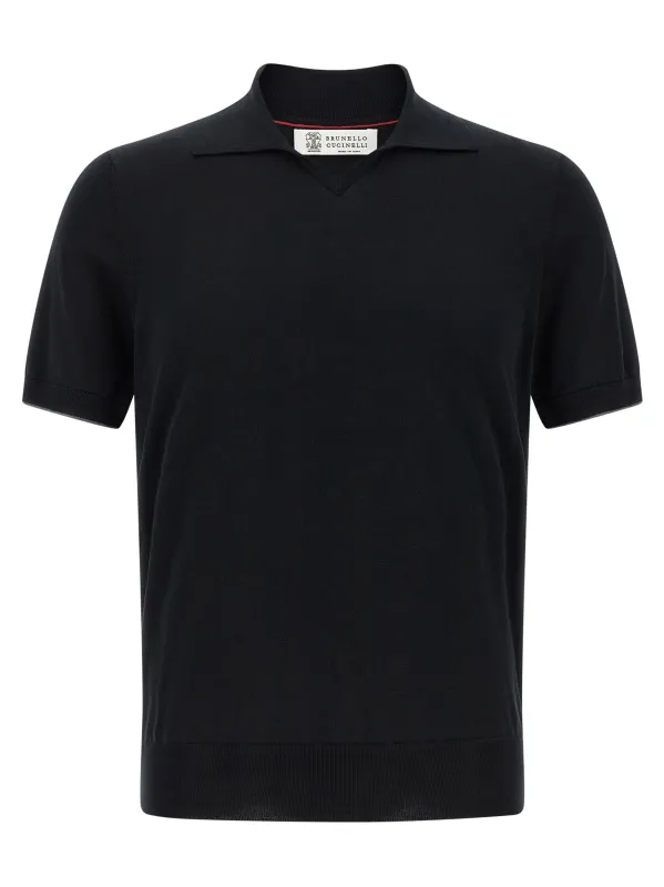 Cotton Shirt Polo Black sold by Wanan Luxury