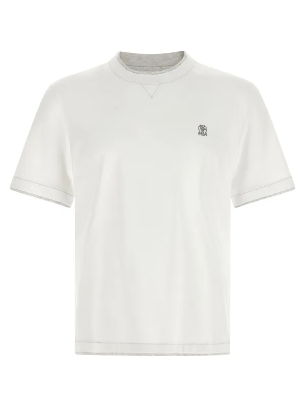 Double Layer T-Shirt White sold by Wanan Luxury