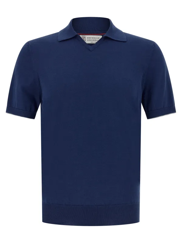 Cotton Shirt Polo Blue sold by Wanan Luxury