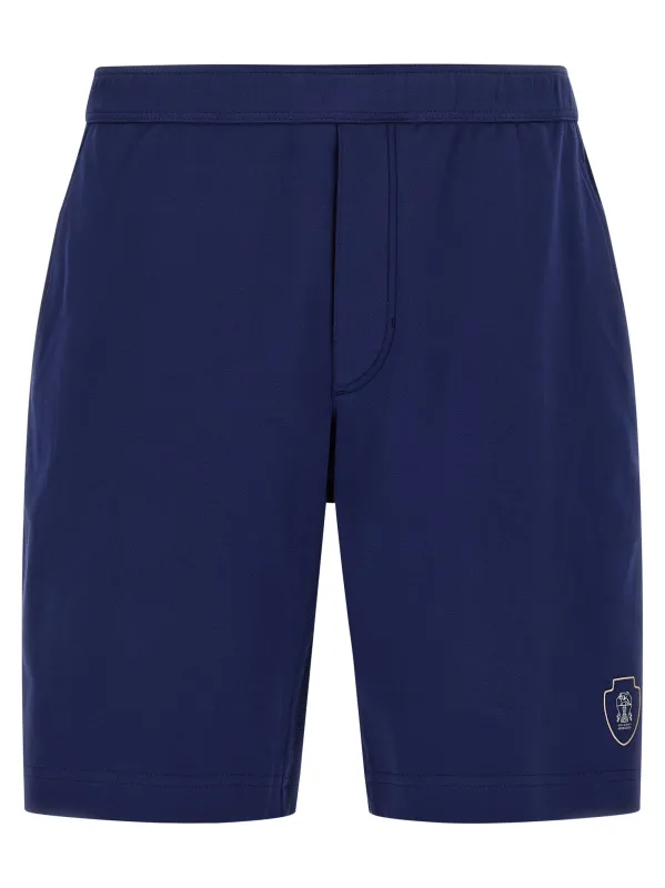 Interlock Cotton Bermuda Shorts Bermuda And Short Blue sold by Wanan Luxury