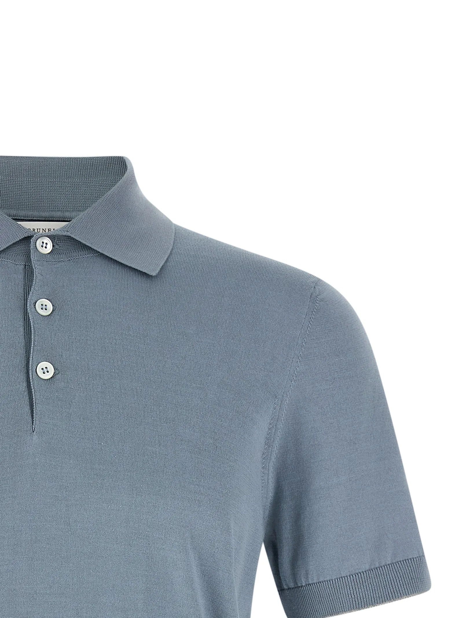 Cotton Shirt Polo Light Blue sold by Wanan Luxury product image thumbnail 3