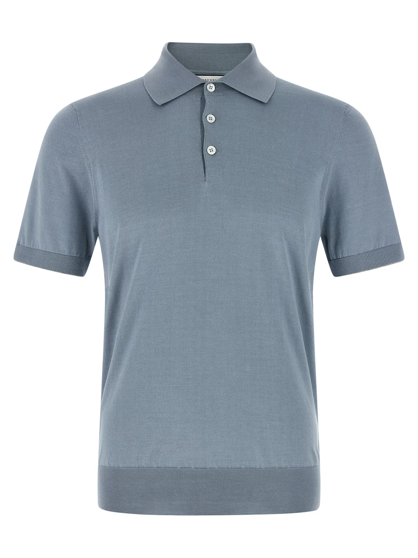 Cotton Shirt Polo Light Blue sold by Wanan Luxury