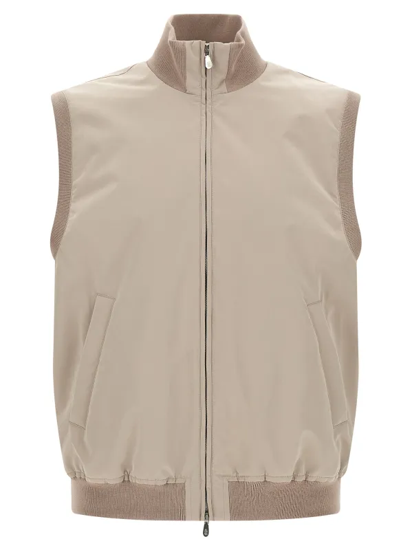 Thermore® Padded Vest Gilet Beige sold by Wanan Luxury